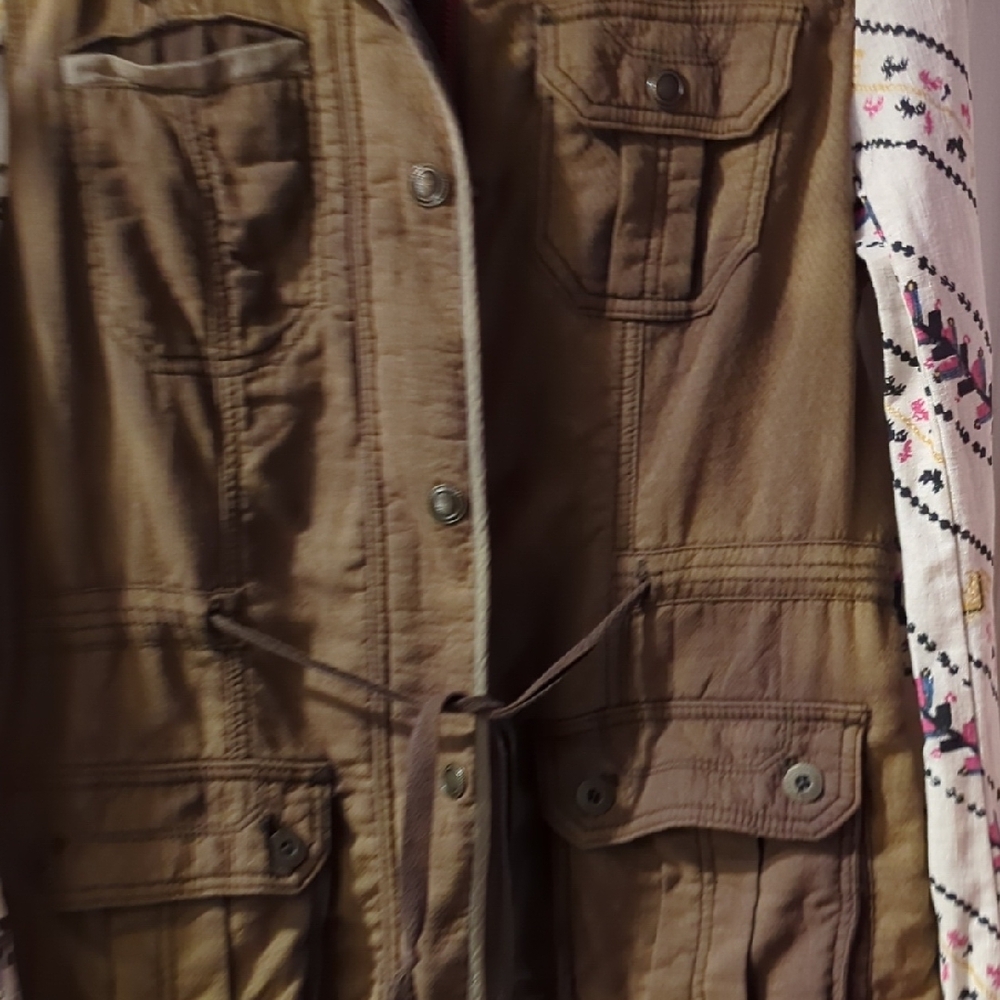 Free People Jacket with Patterned Sleeves - Picture 4 of 6
